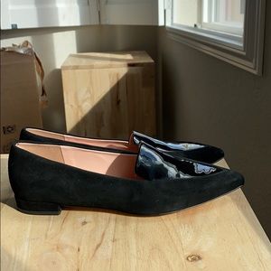 JCREW Gwen leather upper loafers pointed toe flat